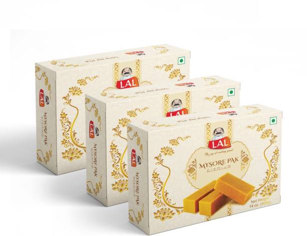 Lal Mysore Pak Premium 400g Pack Of 3 Box