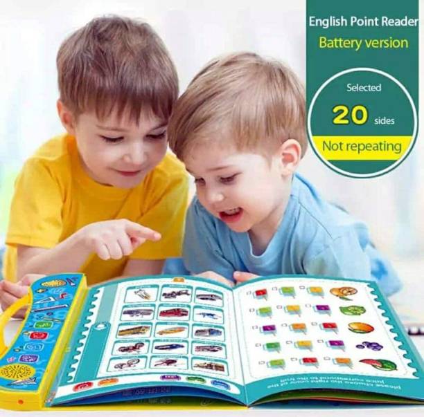 Toyvala Bewitching Intelligence Educational Interactive Book for 3+ Year Kids - Phonetic Learning Book with Sound, Educational English Reading Book - Alphabets, Numbers, Vegetables, Occupation, Animals, Colors, Fruits, Transport Vehicles, Relationships, Musical Instruments, Geometrical Shapes & Many More