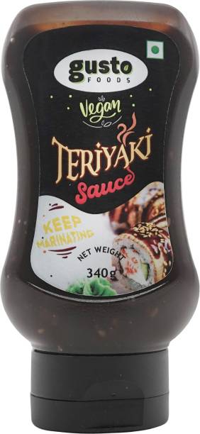 Gusto Foods Vegan Teriyaki Sauce with Sour and Umami flavour For Stir Fry Cooking, Dipping and Marinating Sauce