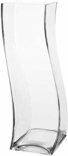 BILAL ANSARI S_001 Clear unique s shaped glass vase for table to provide decorative look to your room and where it kept (pack of 1, 10inch) L Shape Aquarium Tank