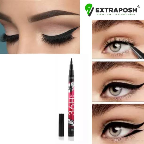 Extraposh High quality waterproof liquid-eye liner 36H no smudge suitable for contact lens users 1.5 ml