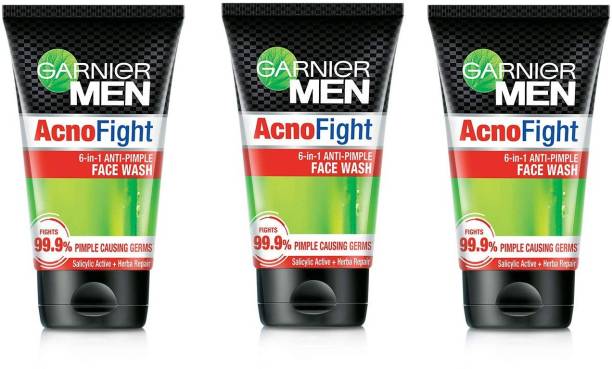 GARNIER Men Acno Fight Anti-Pimple (Combo) 100gX3  (300 g) Face Wash