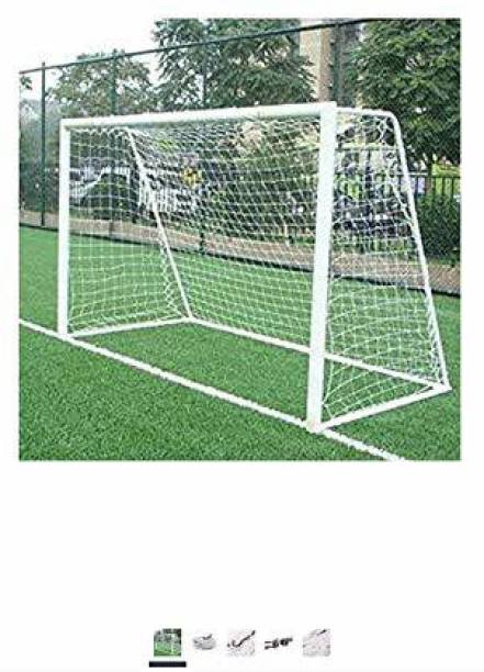 Amz Sports Nets (White Blue, 25Ft. X 9Ft X 6Ft.) Goal Net Football Polyethylene Training Post Nets Football Net