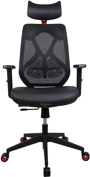 MISURAA Xenon Gaming Xenon High Back Aluminium Ergonomic Office Chair | Adjustable Lumber Support Gaming Chair