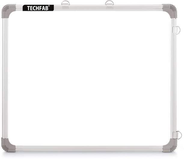 Techfab Regular Regular Whiteboard 2X2 ft. One Side White Marker and Back Side Chalk Board Surface Whiteboards