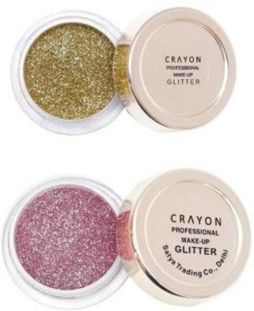 crayon new golden glitter (golden) & Rose glitter (rose, light pink)