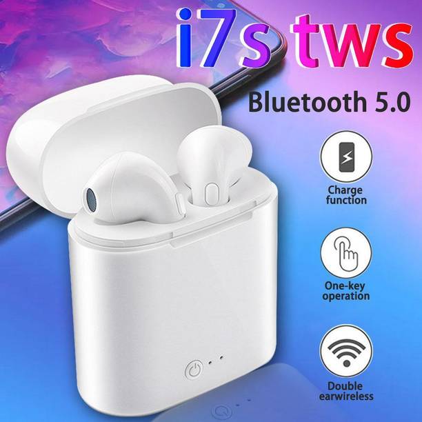 Top Headset Under 300 cheap price 5stars Flipkart in India 1 SHOPLINE i7s Truly Wireless Bluetooth In Ear Earbuds with Mic Bluetooth Headset