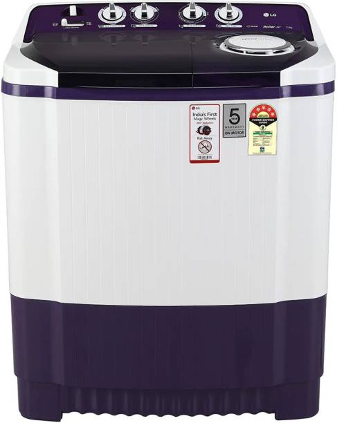 LG 7.5 kg 5 star Semi Automatic Top Load Purple