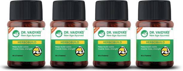 Dr. Vaidya's Herbobuild - Ayurvedic Capsules For Muscle Gain with Ashwagandha