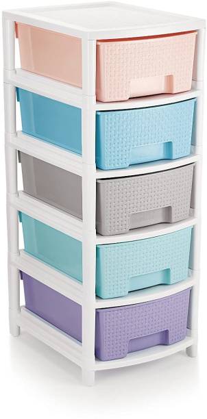 large clear stackable storage drawers