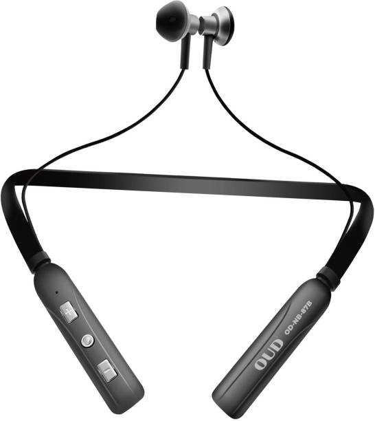 OUD High Quality Neckband with Crash 40 Hrs Music Time NB-87bBLK-N6 Bluetooth Headset