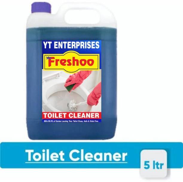 YT ENTERPRISES YT TOILET CLEANER COMES WITH STAIN RESISTANT FORMULA THAT LEAVES A PROTECTIVE NON STICK LAYER IN YOUR TOILET BOWL TO HELP PREVENT STAIN BUILD UP, KEEPS YOUR TOILET CLEAN. COMBO PACK OF 1 (5LTRS) Regular Liquid Toilet Cleaner