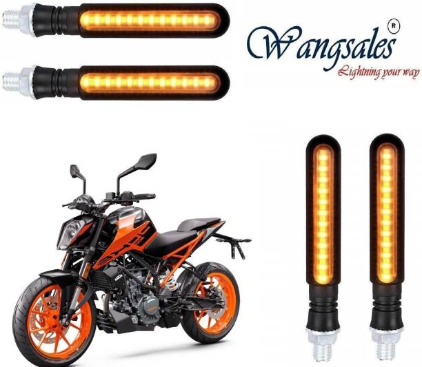 Wangsales Side, Front, Rear LED Indicator Light for Hero, Bajaj, Royal Enfield, KTM, Bajaj, Suzuki, TVS, Honda Universal For Bike