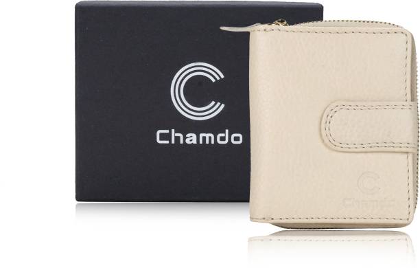 Chamdo Women Casual, Ethnic, Evening/Party, Formal, Travel, Trendy White Genuine Leather Wallet