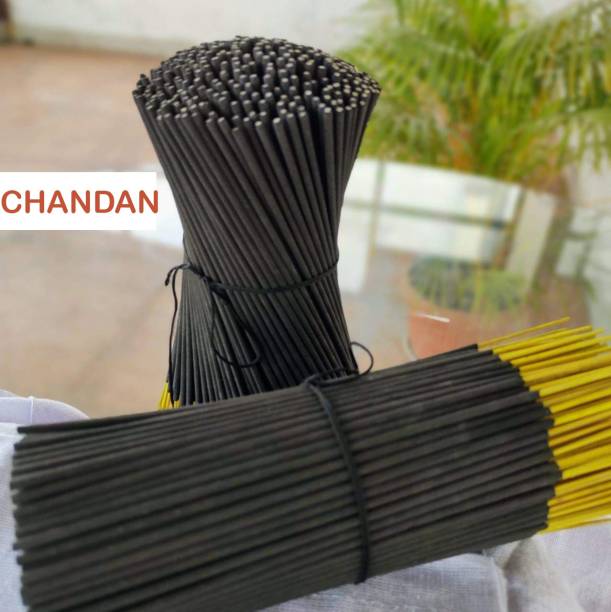 Pezzava Chandan Fragrance Incense Sticks (Agarbatti) For Daily Pooja - 1Kg ( 2 X 500 Gram ) ( Total 750-800 Sticks in 1Kg ) Chandan (Sandalwood)