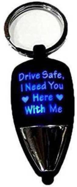 StealODeal LED Light blinking Drive Safe, I Need You Here With Me Key Chain