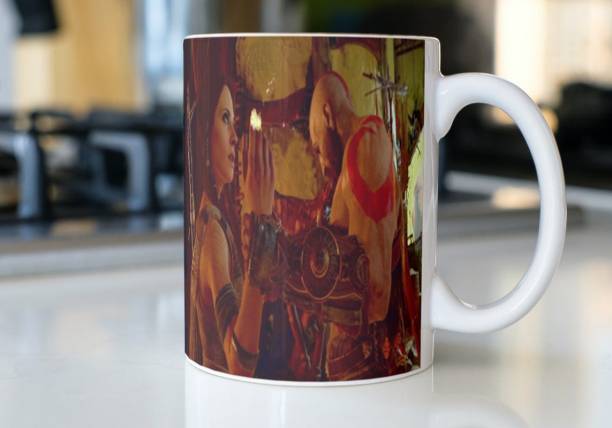 Vrantikar God of War Design 4 Printed Coffee , Name , B...