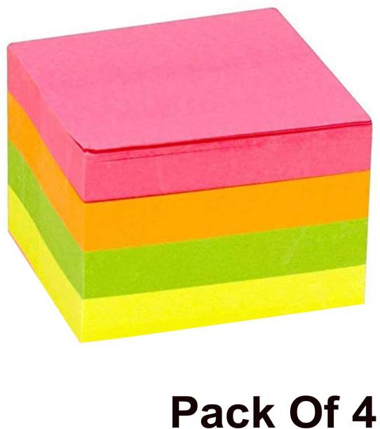 DALUCI 3 X 3 Sticky Note Notepad 400 Sheets Regular, 5 Colors