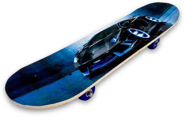 Neyu Blue Car Skateboard | Wave Board | Caster Board | Ripstick 80mm Aluminium PU Wheels with 50KG Capacity 24 inch x 6 inch Skateboard