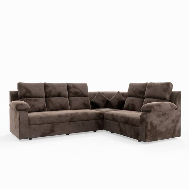 Sekar Lifestyle Supreme Series L Shaped Corner Sofa Fabric 5 Seater  Sofa