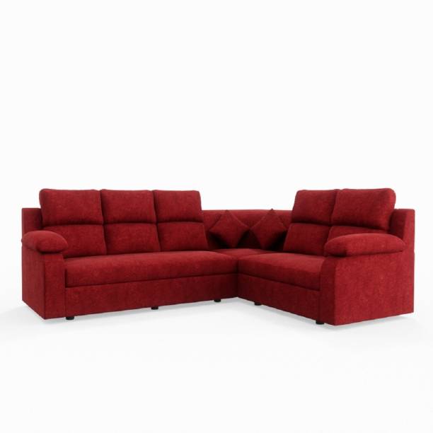 Sekar Lifestyle Supreme Series L Shaped Corner Sofa Fabric 5 Seater  Sofa