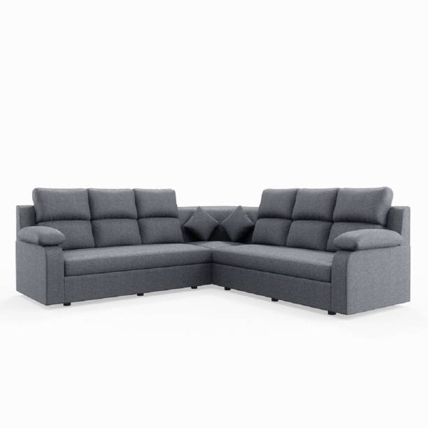 Sekar Lifestyle Supreme Series L Shaped Corner Sofa Fabric 6 Seater  Sofa