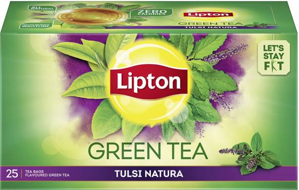 Lipton Tulsi Natura Tulsi Green Tea Bags Box