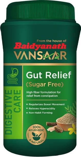 Vansaar Gut Relief – 200g (From the house of Baidyanath) | Ayurvedic Bowel Regulator for Effective Relief from Constipation | 100% Natural & Sugar