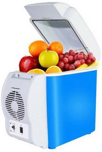 NHP TRADERS MINI CAR REFRIGERATOR Mini Car Refrigerator 7.5/ 12v Portable electric Fridge Heater Freezer For car, Camping, Travel, Road Trip Mini Refrigerator 12v 7.5L / Cooler and Heater 2 in 1 Used in Car for Traveling ,Camping , Tracking, Picnic / Store Bottles, Col-drinks, vegetables Portable Car Refrigerator Electric Cooler and Warmer, Car Refrigerator Freezer Portable Mini Fridge, White & Blue , 7.5L 7.5 L Car Refrigerator