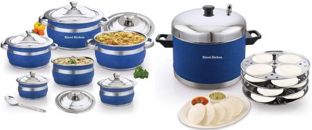 KLASSI KICHEN Induction Bottom Cookware Set Price in India – Buy KLASSI KICHEN Induction Bottom Cookware Set online at Flipkart.com