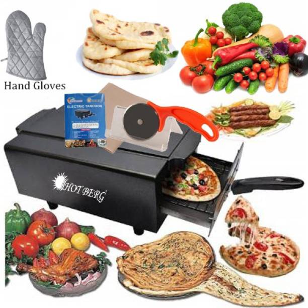 HOT BERG HOTBERG Advance Electric Tandoor With Free Gifts Electric Tandoor Electric Tandoor 2000W Medium Steel Element High Quality Home Simpley HLMT-4578 Electric Tandoor Pizza Maker Fish Chikeh Tikka Naan Roti Cake Baker Frunch Fry Meat Barbeque Chaap Oil fryer (black) Electric Tandoor Electric Tandoor