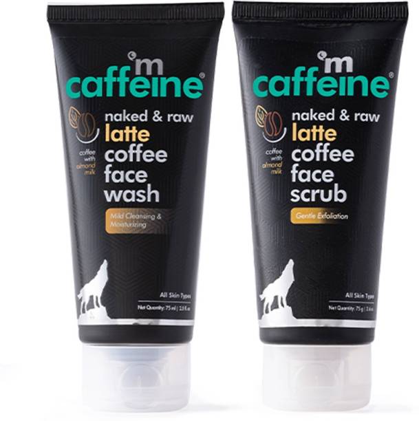 MCaffeine Face Care Kit - Moisturizing Latte Face Wash & Face Scrub for Soft & Smooth Skin