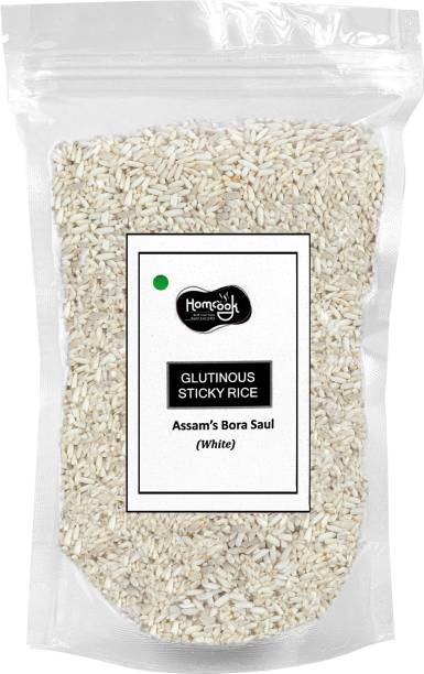 Homcook Glutinous  Rice| Bora Saul from Assam| 1kg Bora Rice (Medium Grain, Sticky)