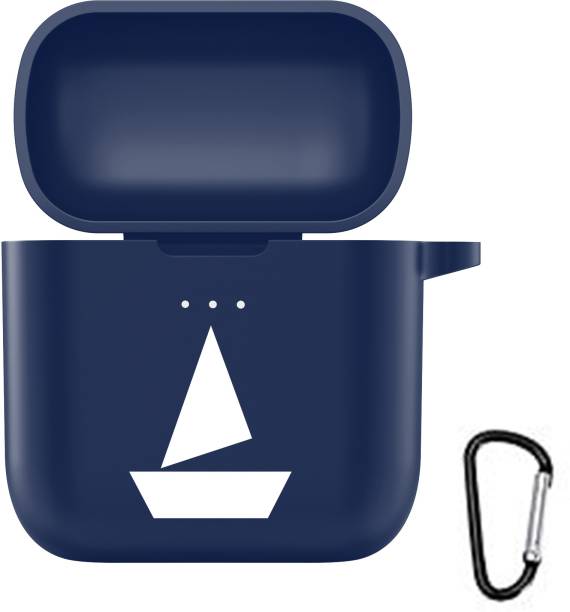 Heropantee Front & Back Case for Boat Airdopes 131 TWS Cover (Cover Only) Navy Blue