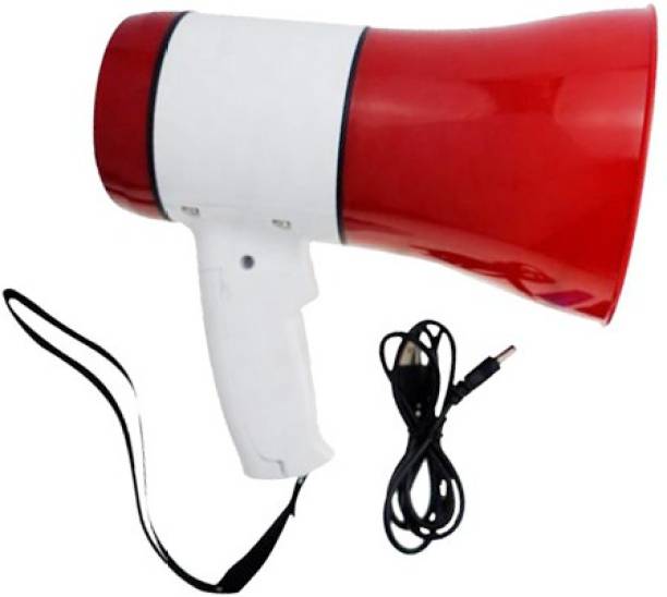 CRETO Bluetooth Megaphone(Loud-Speaker)/USB & Memory Card Support,Rechargeable Battery Best for Home/School/Office,240/s HD Voice Recorder Bluetooth Handheld_Megaphone Loudspeaker Indoor, Outdoor PA System