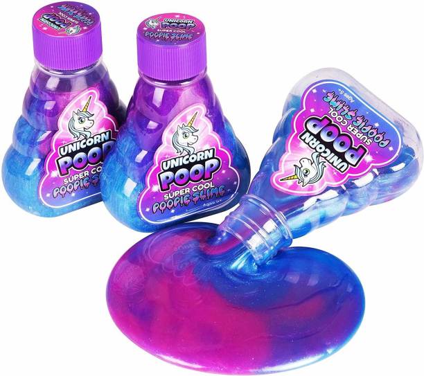 Magicwand DIY Unicorn Poop Slime for Kids 100 % Safe & Non-Toxic (Pack of 2) Multicolor Putty Toy