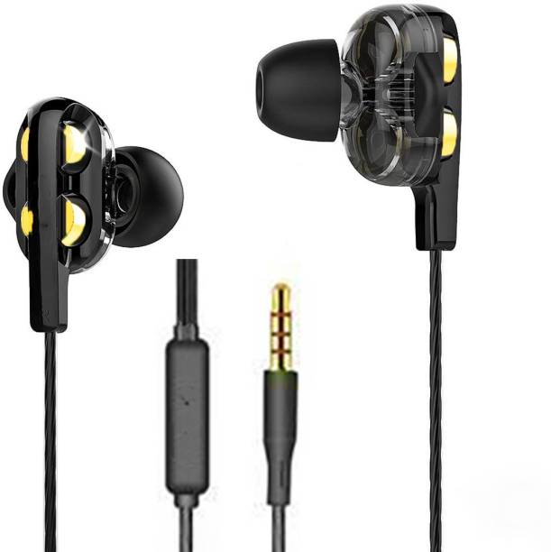 Foxne Point 4D Bass Earphones and Powerful Driver for Extra Bass and Sound Wired Headset