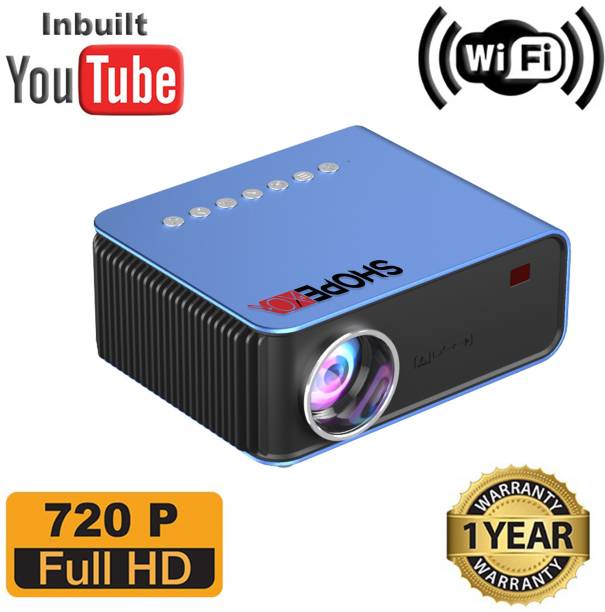Shopexo T4 UC68 Wifi LCD HD 1024P (4000 lm / 1 Speaker / Wireless / Remote Controller) Portable Projector