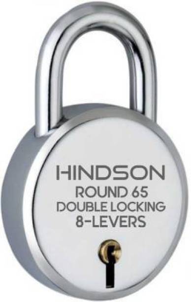 Link O Line steel round 65mm padlock with 3 keys, lock for home, lock and key Padlock