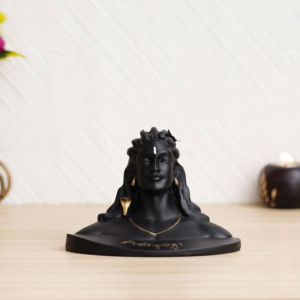 Dinine Craft Adiyogi Shiva Statue For Car Dashboard Table Decor Idol Decorative Showpiece-15 Decorative Showpiece  -  11 cm