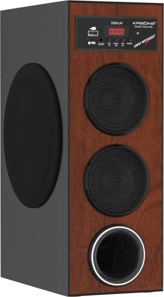 KRISONS Thunder, Tower Speaker System | Bluetooth Supporting Home Theatre | USB, AUX, LCD Display, Built-in FM. 80 W Bluetooth Tower Speaker