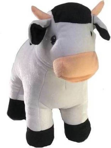 AK TOYS Super Soft Lovable Huggable Cute Cartoon Character Cow  - 30 cm