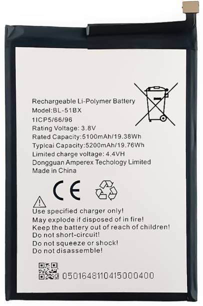 GIFFEN Mobile Battery For  Infinix Note 8 X692 / Note 8i X683 / Hot 10 X682 / X682B / X682C ( BL-51BX )