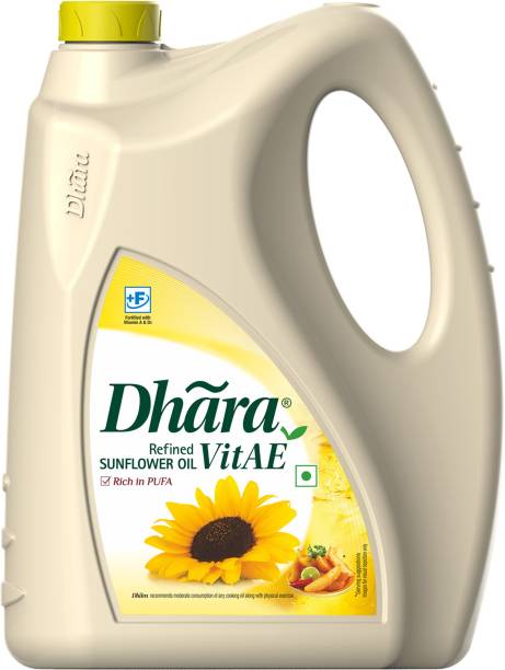 Dhara Refined Sunflower Oil Can