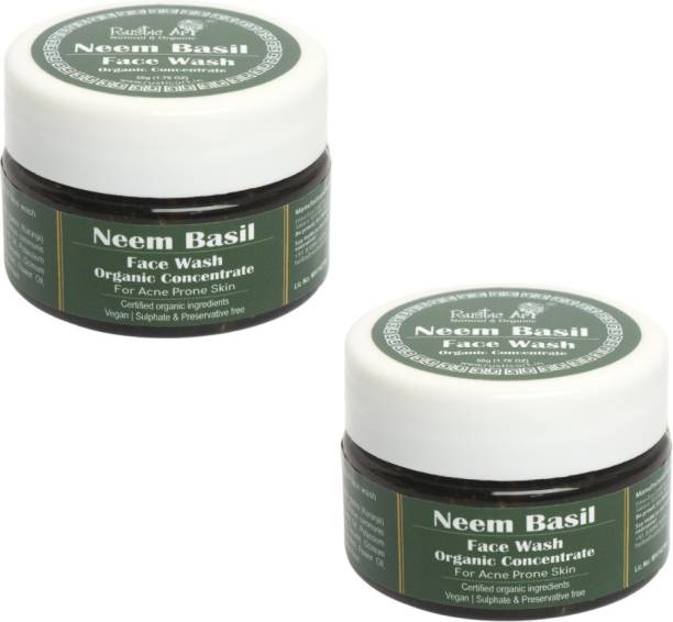 RUSTIC ART Neem Basil Concentrate 50 g (pack of 2) Face Wash