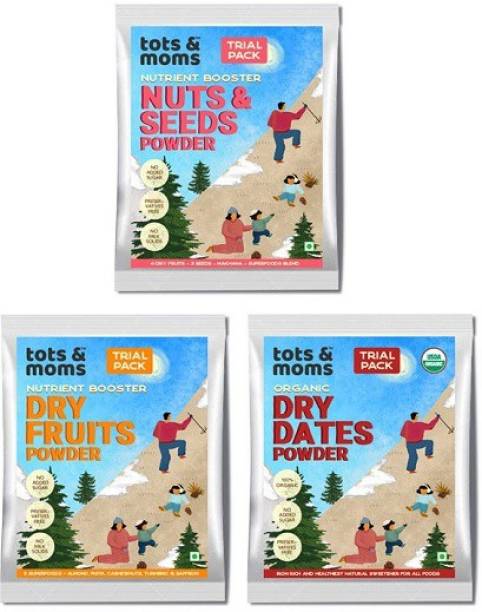 TOTS AND MOMS Nutrient Boosters Trial Pack | Nutritious and Preservative-free | 3 Packs Cereal