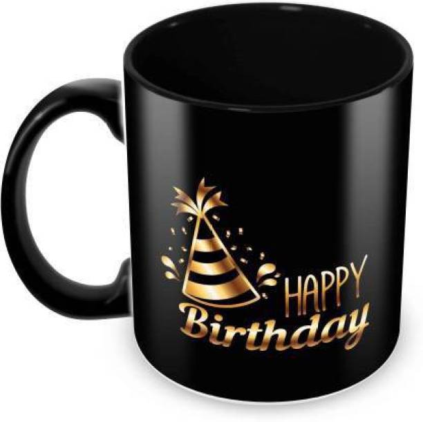 AVNAM Happy Birthday with Cake Crackers Gift for Friends | Boyfriends | Girlfriends Ceramic Coffee Mug