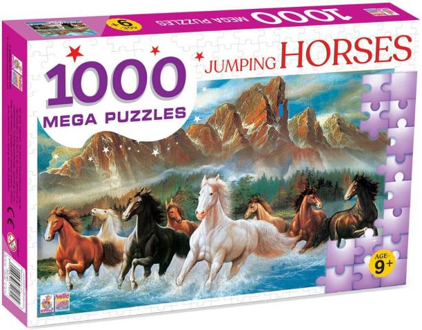 HELLO FRIEND 1000 Pcs Jumping Horses Puzzle box