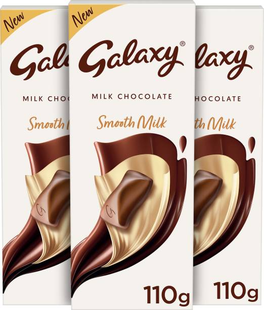 GALAXY Smooth Milk Chocolate, 110g Pack of 3 (3x110g) Bars
