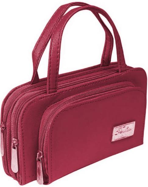 Casual, Formal, Party, Sports Maroon  Clutch  - Regular Size Price in India
